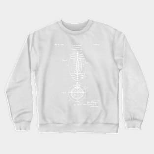 American Football Patent - Football Art - Antique Crewneck Sweatshirt